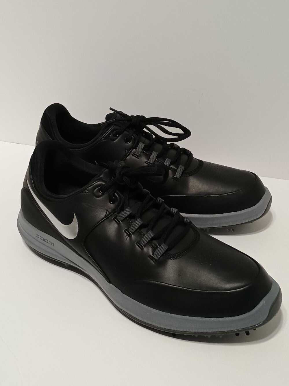 Nike Air Zoom Accurate Men’s Golf Shoes Size 14 Wide Black Silver